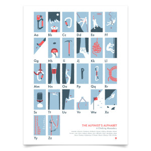 My Outdoor Alphabet - Alpinist's Alphabet Poster