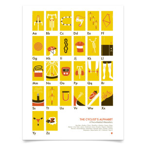My Outdoor Alphabet - Cyclist's Alphabet Poster
