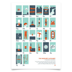 My Outdoor Alphabet - Paddler's Alphabet Poster