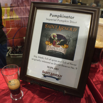 Pumpkinator - Saint Arnold Brewing Company - Great American Beer Festival, Sept 24, 2015, Denver, CO