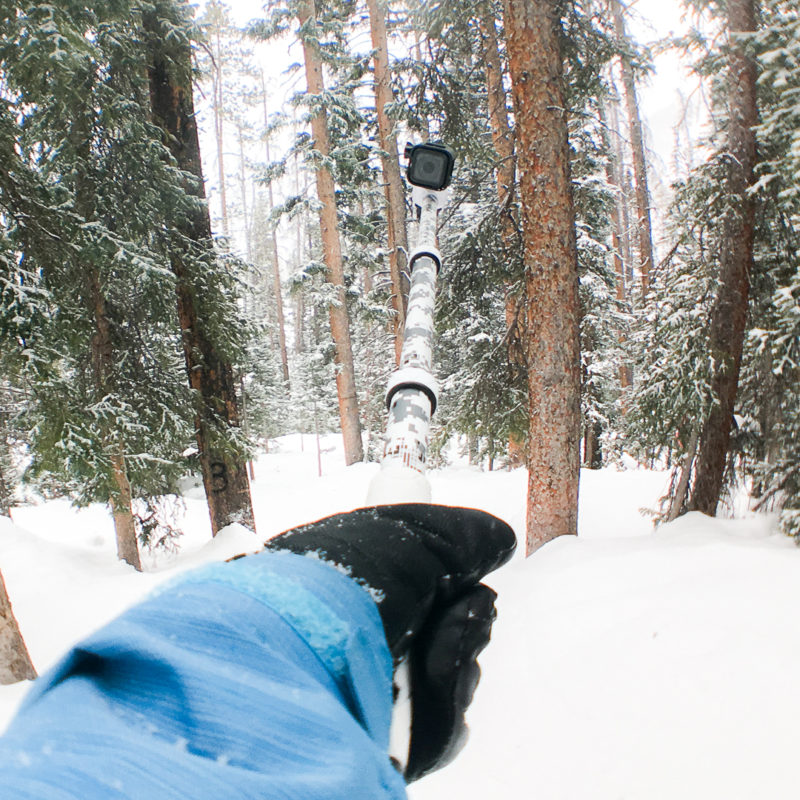 GoScope Boost GoPro Pole in snow camo