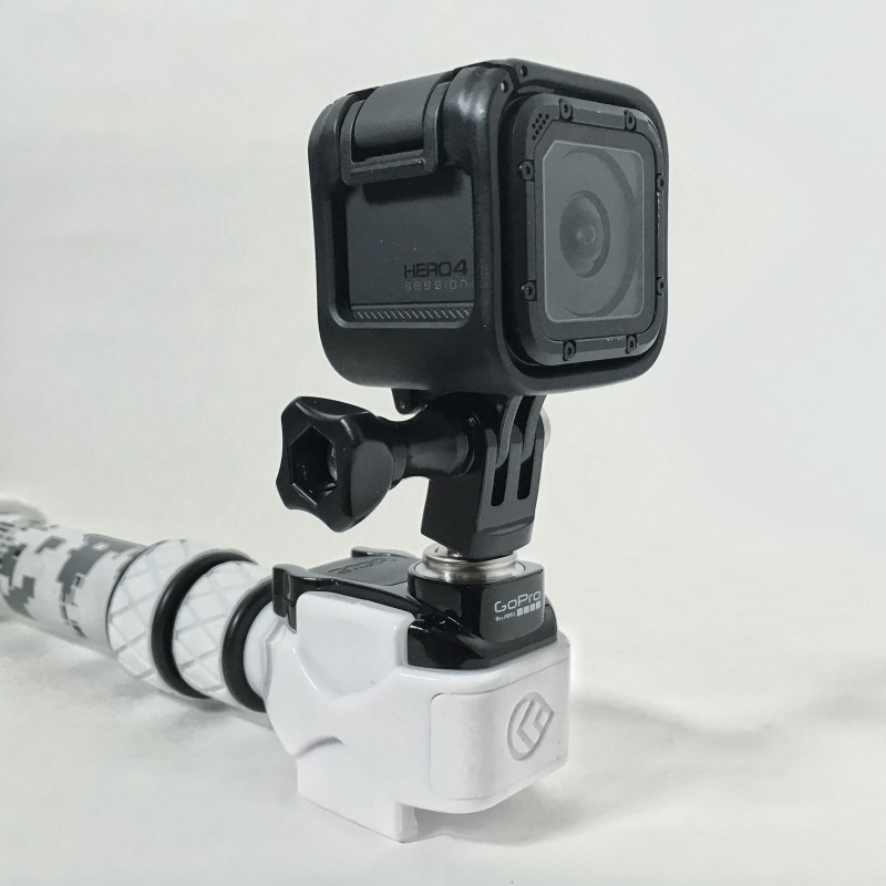 GosSope Boost Snow Camo GoPro Pole - Dual Quick Release Mount