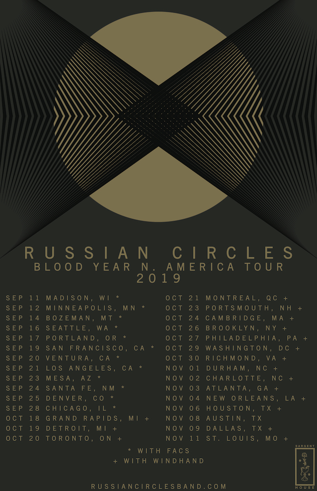 Russian Circles Blood Year North American Tour 2019