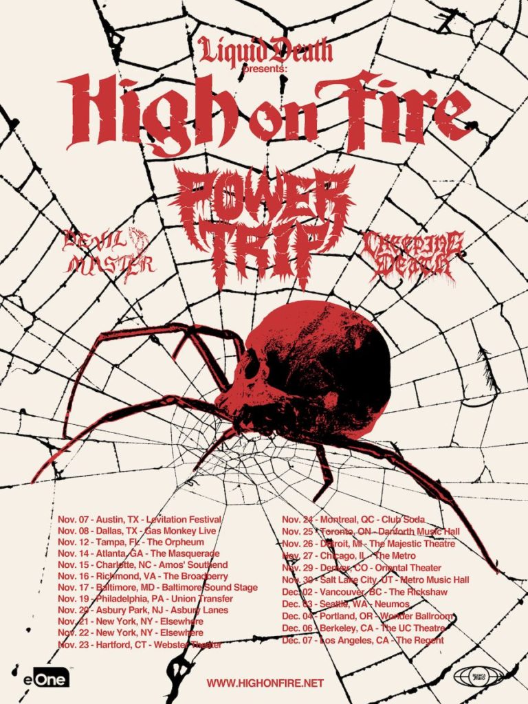 High on Fire 2019 Fall Tour