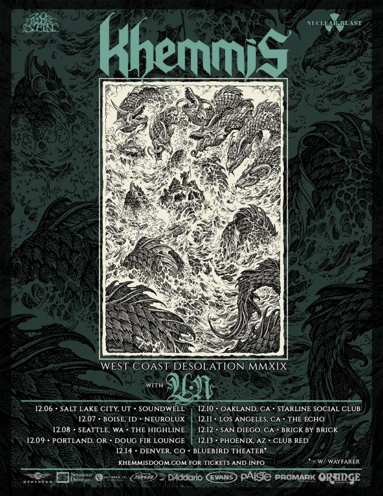 Khemmis Desolation West Coast 2019 Tour