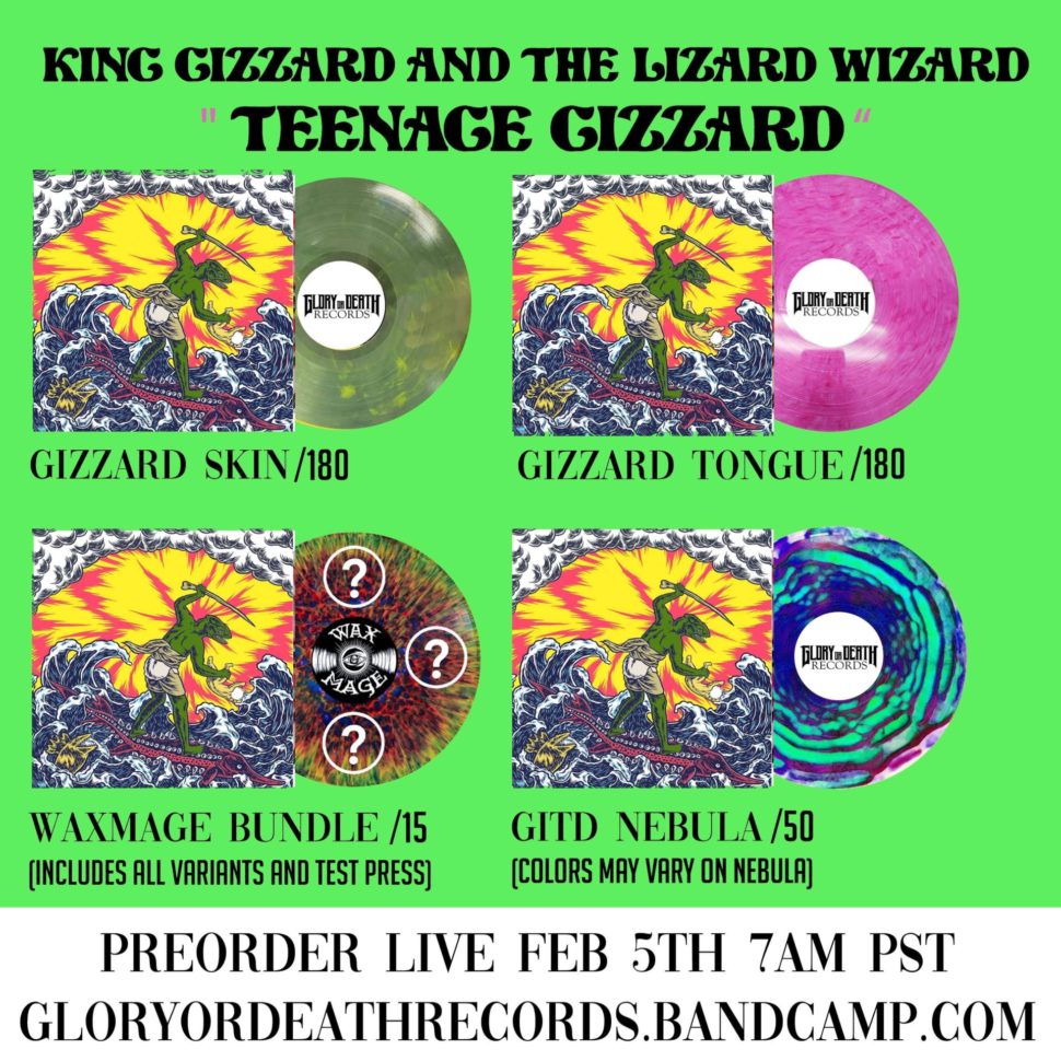 King Gizzard and The Lizard Wizard - Theenage Gizzard Vinyl Options