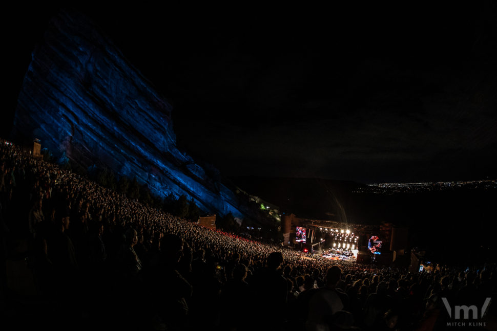 My Morning Jacket, Aug 26, 2022, Red Rocks Amphitheatre, Morrison, CO. Photo by Mitch Kline.