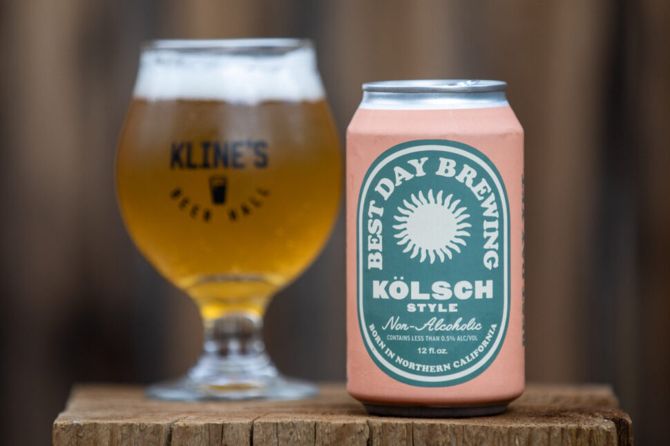 Best Day Brewing Kölsch Style Non-Alcoholic Beer. Photo by Mitch Kline.