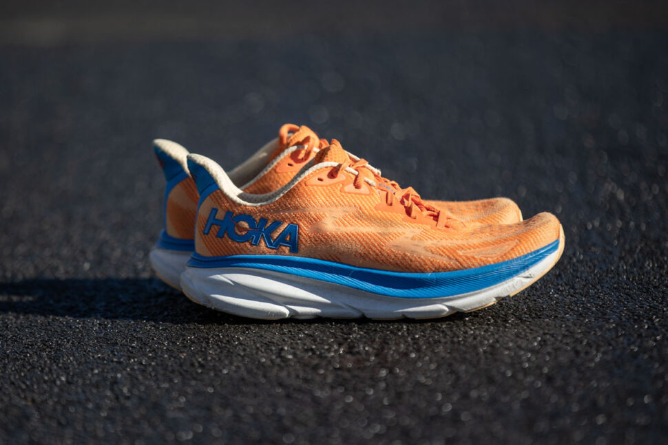 Hoka Clifton 9 Yellow Running Shoes